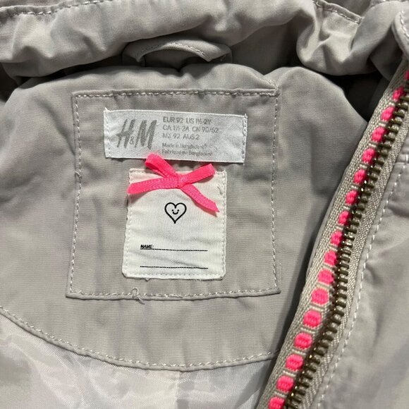 H&M 1.5-2Y Stone Khaki Lightweight Jacket - Picture 5 of 9